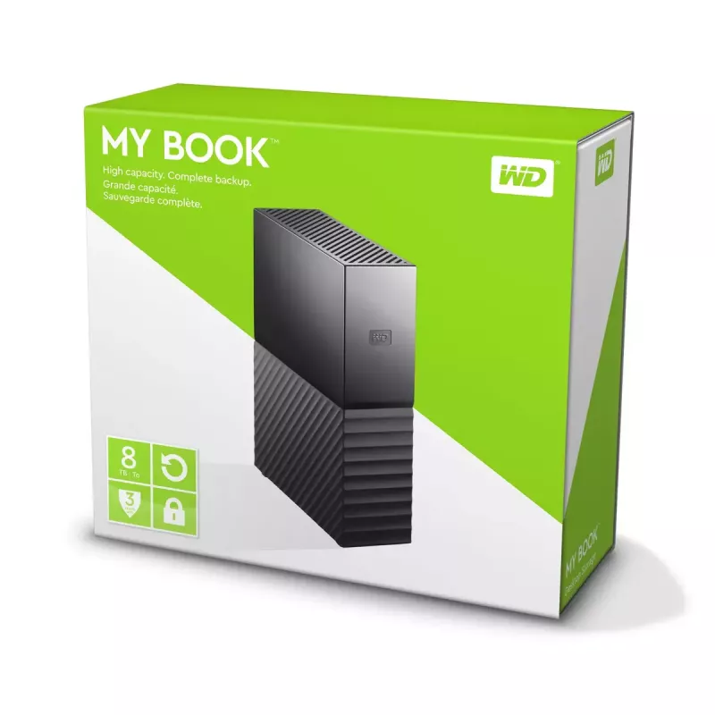 Ārējais cietais disks Western Digital 8TB USB 3.2 My Book