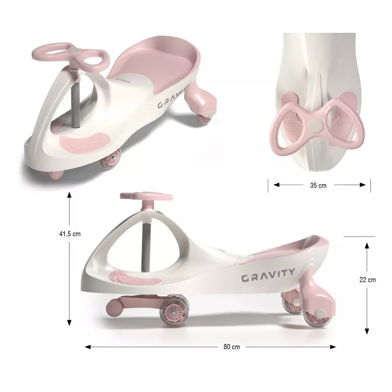Gravity ride Gravity Cream Pink braucamrīks