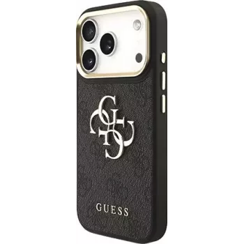 GUESS Hard Cover 4G Metal Logo Black, Apple iPhone 17 Pro, GUHCP17L4GMGCGR