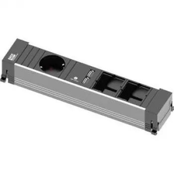 Pagarinātājs Bachmann 916.0041 0.1m 1 AC kontaktligzda Melns