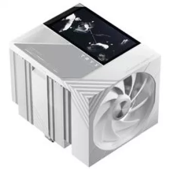 TRYX TURRIS T620 CPU Gaisa Dzesētājs, Divtornis, ar 5 collu Displeju - 120 mm, balts