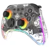 Spēļu kontrolieris Deltaco Gaming GAM-198-T Caurspīdīgs Bluetooth/USB-C Nintendo Switch, Switch 2, Switch OLED, Android, PC