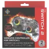 Spēļu kontrolieris Deltaco Gaming GAM-198-T Caurspīdīgs Bluetooth/USB-C Nintendo Switch, Switch 2, Switch OLED, Android, PC
