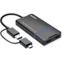 VALUE Displeja adapteris USB Type A/C - Divi HDMI 4K30+ 1080P ST/BU - Adapteris - Digitāls/Dati (12.99.3206)