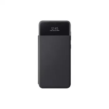 Macīgs vāciņš Samsung EF-EA336PBEGEW Galaxy A33 5G, 6.4 collu ekrānam, melns, 1 kabatiņa kartei