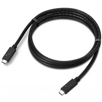 USB kabelis Lenovo USB4 Gen 2x2 4X91U92143, USB‑C uz USB‑C, 1.5 m, 20 Gbit/s, Melns