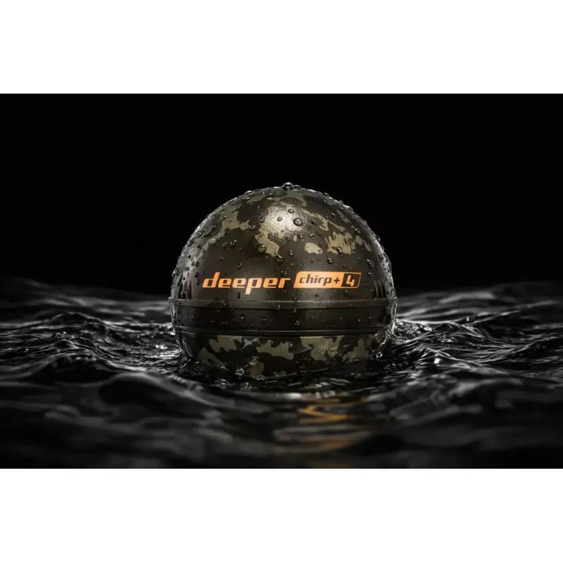 Deeper Smart Sonar Chirp+4 pārnēsājams Wi‑Fi zivju meklētājs, iebūvēts akumulators, ABS korpuss, zaļš/brūns