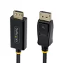 3M-DP-HDMI-4K60-GR 3 m aktīvs DP–HDMI adaptera kabelis ar satvērēju