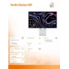 Apple Studio Display XDR ar Nano-tekstūras stiklu, slīpuma un augstuma regulējamu statīvu
