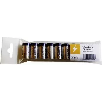 Baterija Varta CR123A Litija 3V, 34,5 mm augstums, 17 mm diametrs, 16 g (blisterī)