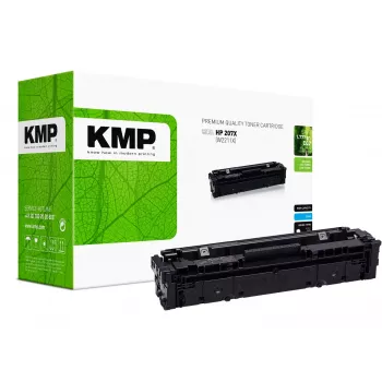 KMP Toner HP 207X ciāns 2450 lpp. ražotāja atjaunots