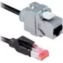 Bachmann CAT6a RJ45 savienojuma kabelis 5 m — ekranēts, 10 Gbps
