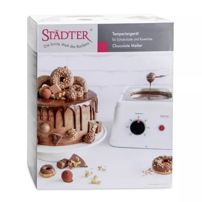 Städter Šokolādes kausētājs, 1,5 L, Sudrabs/Balts
