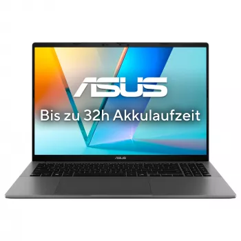 ASUS Vivobook S16 S3607VA-RP142W Klēpjdators, 16 collu WUXGA, Intel Core 7 240H, 16GB RAM, 1TB SSD, Windows 11 Home, Pelēks