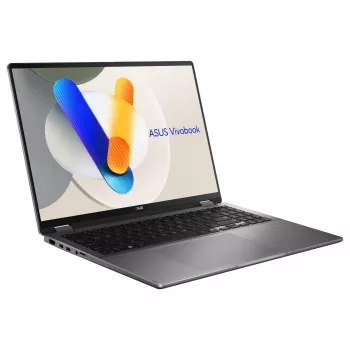 ASUS Vivobook 16 Flip TP3607SA-SI155W 2-in-1 Klēpjdators, Intel Core Ultra 7 256V, 16 collu WUXGA Skārienekrāns, 16GB RAM, 1TB SSD, Windows 11 Home, Pelēks