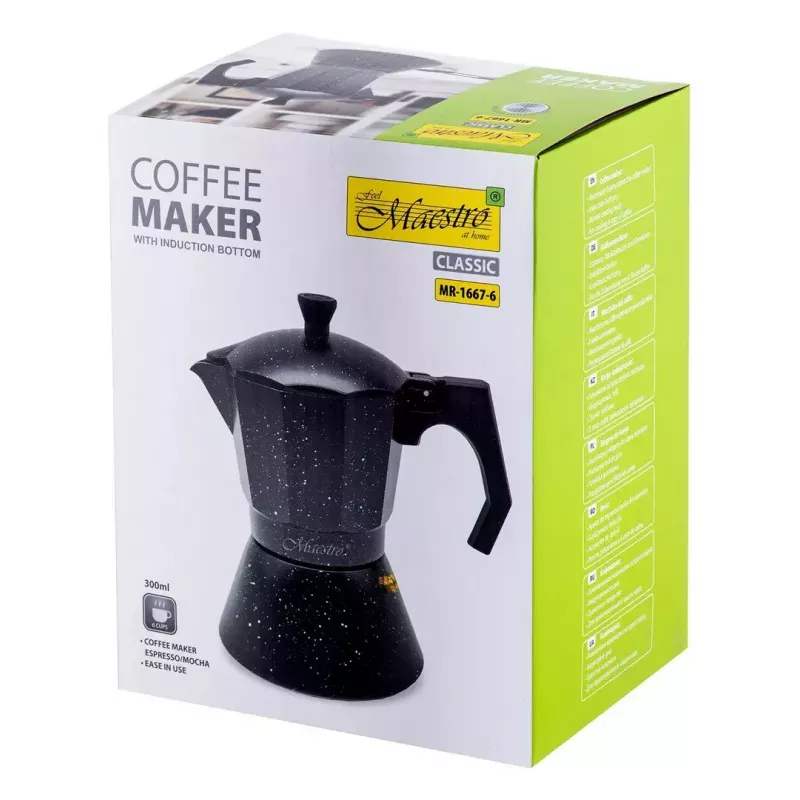 Kafijas automāts Maestro MR-1667-6 – Moka katliņš 6 tasītēm
