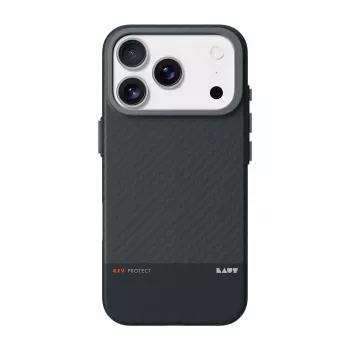 Mobilā telefona maciņš Zagg International LAUT KEV PROTECT iPhone 17 Pro Max, aramīds, 6.9 collu (17.5 cm), melns, galda statīvs
