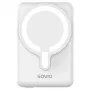 Power bank SAVIO BA-13 10000 mAh ar 20W izeju un bezvadu uzlādi, Balts