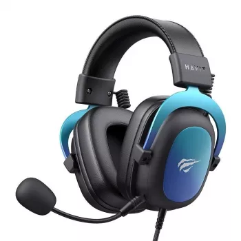 HAVIT H2002U PRO Bluetooth spēļu austiņas ar mikrofonu, Melns/Zils