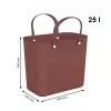 Veļas grozs Rotho Multibag Albula Style 25L, dzelzs sarkans