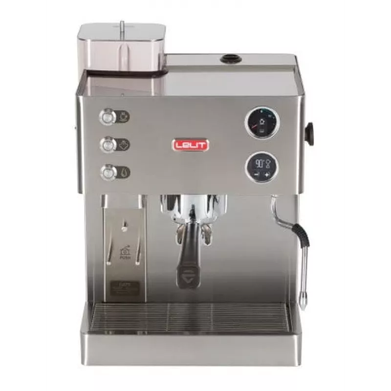 Lelit Kate PL82T, Espressomāšīna, 2,5 l, kafijas pupiņas, maltā kafija, iebūvēta dzirnaviņa, 1200 W, Nerūsējošais tērauds