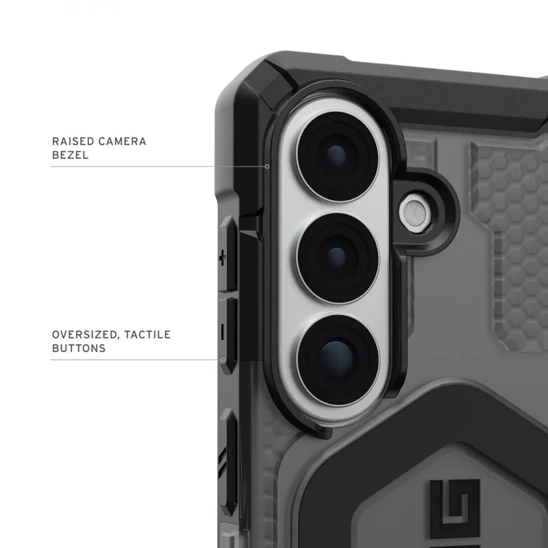 UAG Urban Armor Gear Pathfinder Maciņš ar Magnētu Moduli | Samsung Galaxy S26 | pelnu (pelēks caurspīdīgs)/Melns | 214528113140