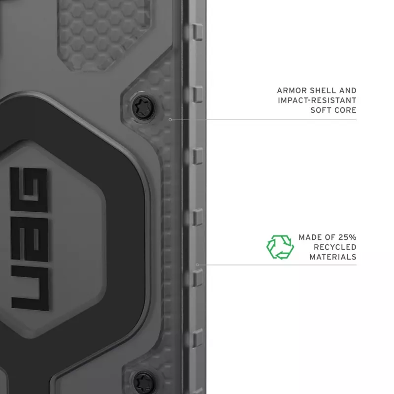 UAG Urban Armor Gear Pathfinder Maciņš ar Magnētu Moduli | Samsung Galaxy S26 | pelnu (pelēks caurspīdīgs)/Melns | 214528113140