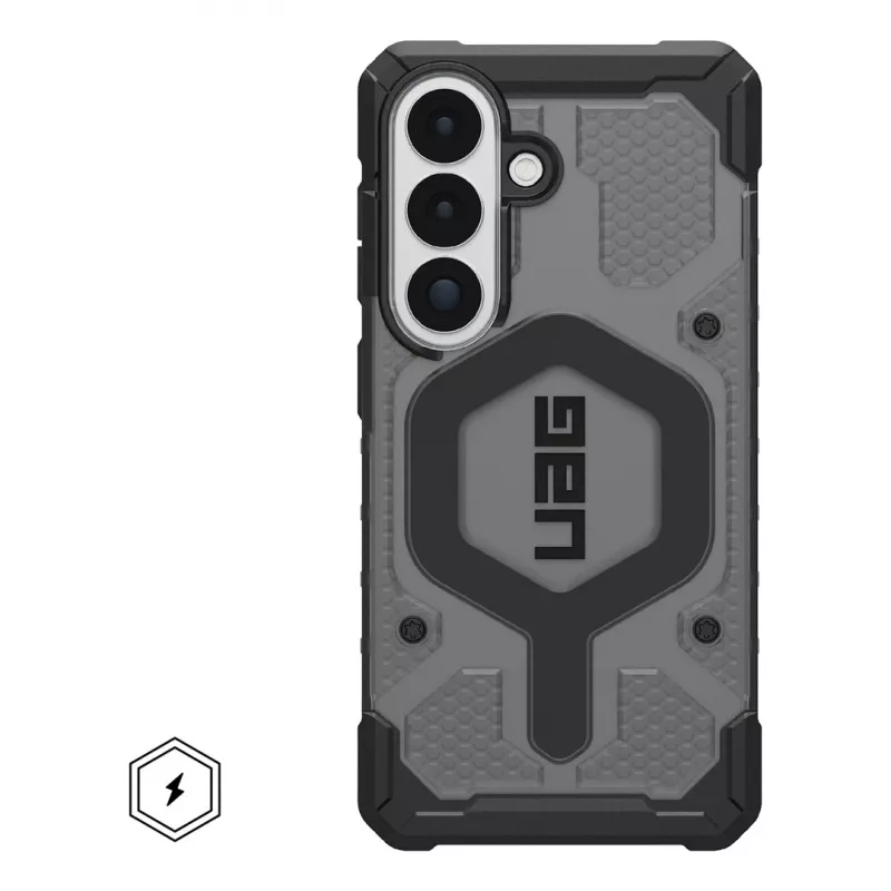 UAG Urban Armor Gear Pathfinder Maciņš ar Magnētu Moduli | Samsung Galaxy S26 | pelnu (pelēks caurspīdīgs)/Melns | 214528113140