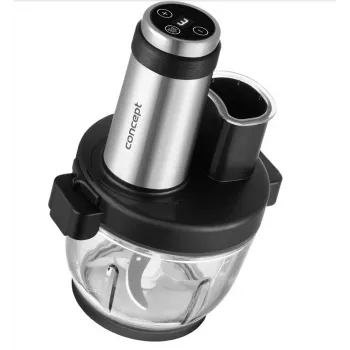 Virtuves kombains Concept RM3300 ar 2 L stikla bļodu, melns, nerūsējošā tērauda korpuss, 220–240 V