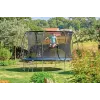Āra batuts Salta Cosmos 427 cm — modelis 5263A, melns, apaļš ar drošības tīklu