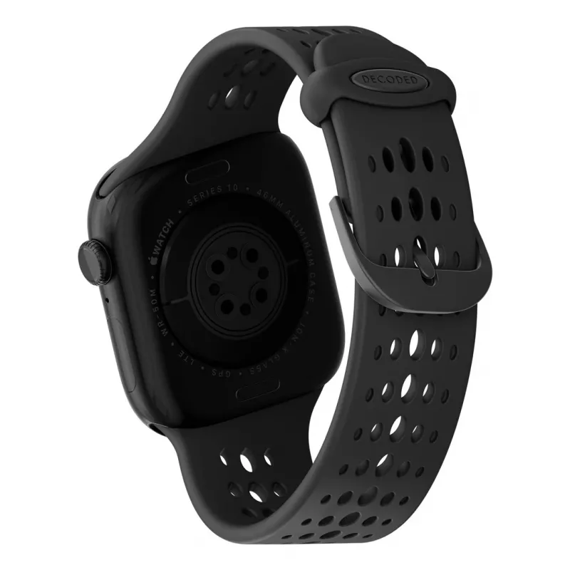 Decoded Silicone Ares O Siksniņa - Silikona siksniņa Apple Watch 40/42 mm (melna)
