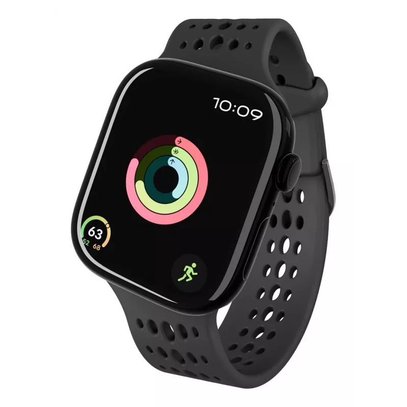 Decoded Silicone Ares O Siksniņa - Silikona siksniņa Apple Watch 40/42 mm (melna)