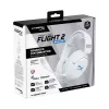 Bezvadu spēļu austiņas KINGSTON HyperX Cloud Flight 2 ar USB-C un Bluetooth, balta