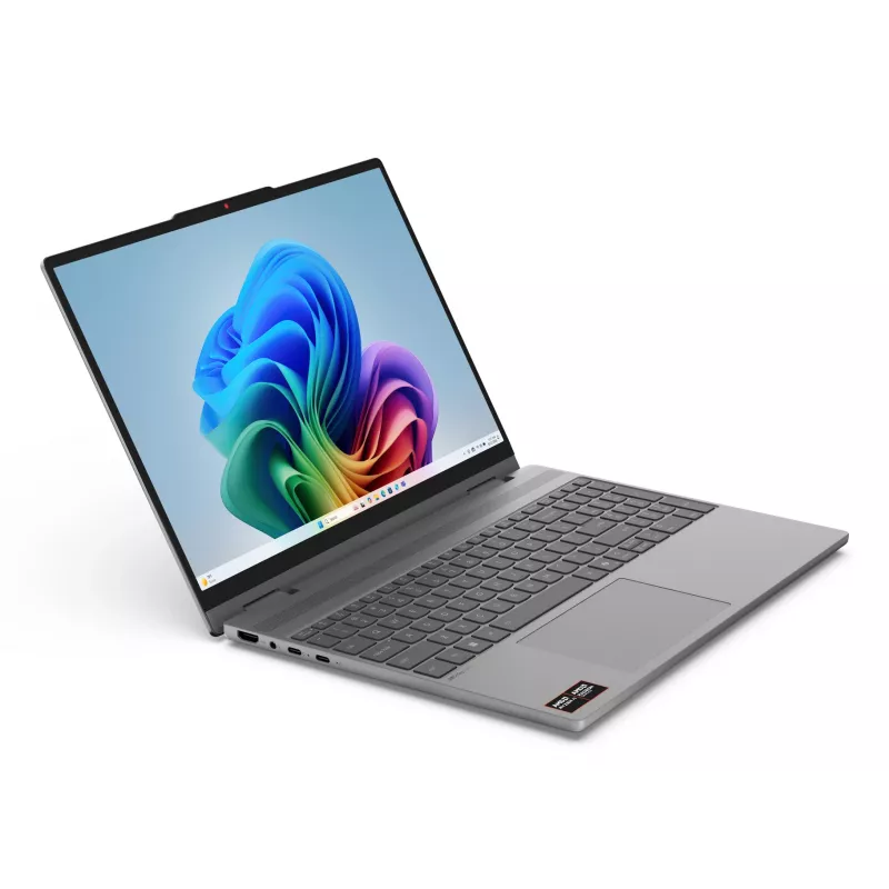 Lenovo IdeaPad 5 2-in-1 15AGP11 Copilot+ PC AMD Ryzen™ AI 5 430 Hibrids (2-in-1) 38.9 cm (15.3 collu) Skārienjutīgs WUXGA 16 GB DDR5-SDRAM 512 GB SSD Wi-Fi 7 (802.11be) Windows 11 Home German Grey