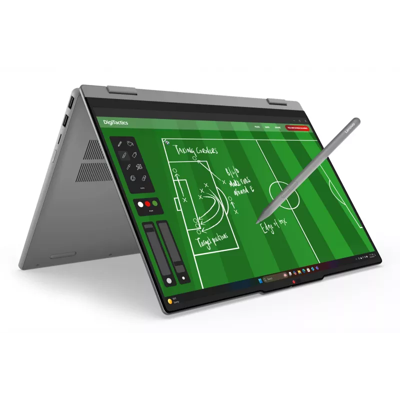 Lenovo IdeaPad 5 2-in-1 15AGP11 Copilot+ PC AMD Ryzen™ AI 5 430 Hibrids (2-in-1) 38.9 cm (15.3 collu) Skārienjutīgs WUXGA 16 GB DDR5-SDRAM 512 GB SSD Wi-Fi 7 (802.11be) Windows 11 Home German Grey