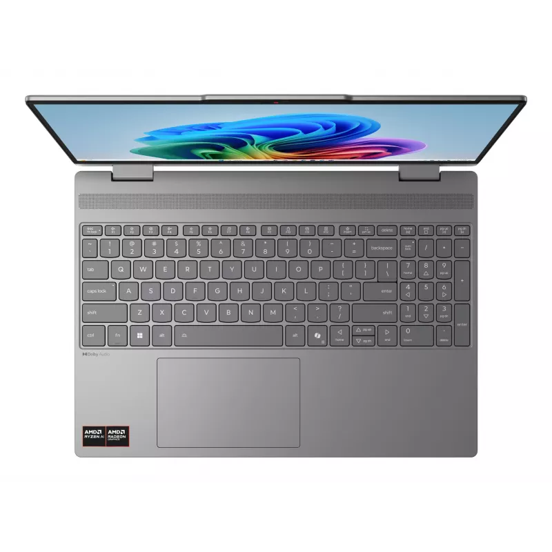 Lenovo IdeaPad 5 2-in-1 15AGP11 Copilot+ PC AMD Ryzen™ AI 5 430 Hibrids (2-in-1) 38.9 cm (15.3 collu) Skārienjutīgs WUXGA 16 GB DDR5-SDRAM 512 GB SSD Wi-Fi 7 (802.11be) Windows 11 Home German Grey