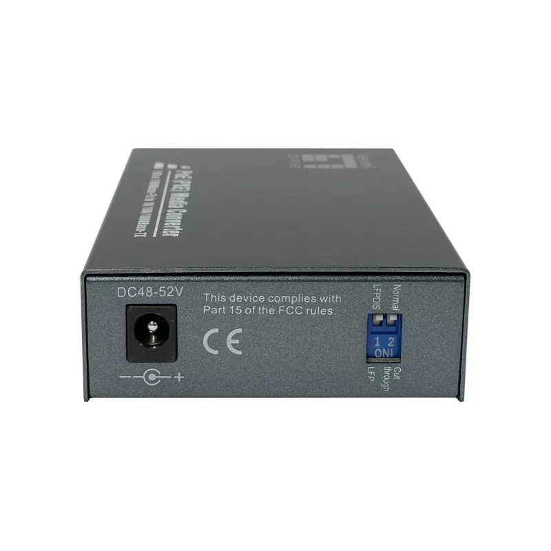 LevelOne GVT-2014 RJ45–SC Gigabitu Mediju Pārveidotājs, PoE PSE, Vienmoda Šķiedra, 20 km