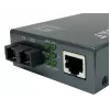 LevelOne GVT-2014 RJ45–SC Gigabitu Mediju Pārveidotājs, PoE PSE, Vienmoda Šķiedra, 20 km