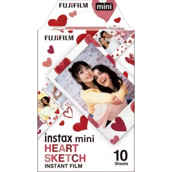 Fujifilm Instax Mini momentfilma Heart Sketch 10 gab. 54 x 86 mm