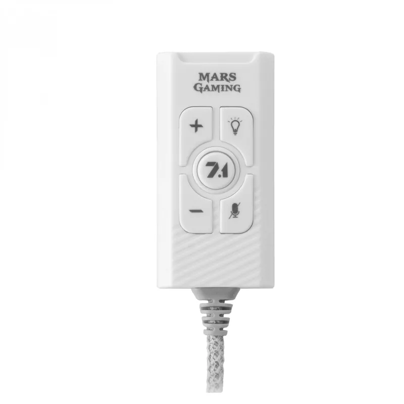 Audio karte Mars Gaming MSC2W 7.1 USB balta 3.5mm