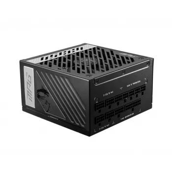 MSI MPG A1000G UK barošanas bloks 1000W, 80 Plus Gold, pilnībā modulārs, japāņu kondensatori, plakanie kabeļi, ATX, melns