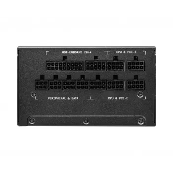 MSI MPG A1000G UK barošanas bloks 1000W, 80 Plus Gold, pilnībā modulārs, japāņu kondensatori, plakanie kabeļi, ATX, melns
