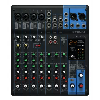 Yamaha MG10XU audio mikseris 10 kanālu Melns