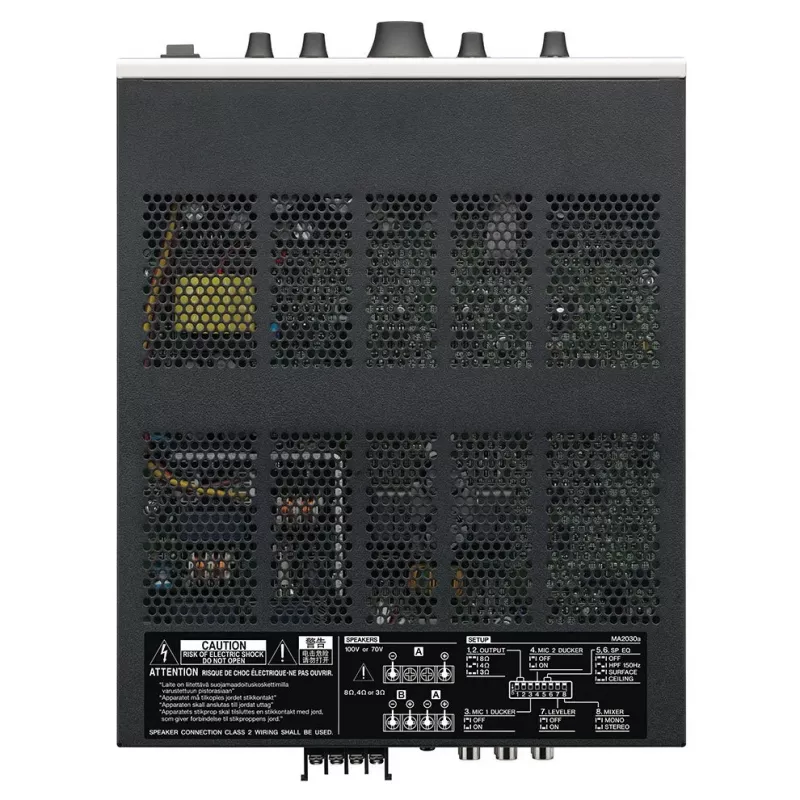 Yamaha MA2030A audio pastiprinātājs 2.0 kanāli PA sistēmai Melns