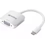 Sandberg USB-C uz VGA Link, USB Type-C, VGA (D-Sub), vīrietis, sieviete, 1920 x 1080 (HD 1080), 2048 x 1152, 1080p