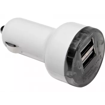 Sandberg Car Charger Dual 1000+2400mA Auto Cigar Lighter 5V Balts
