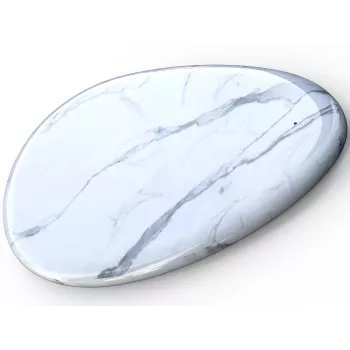 Sandberg Wireless Charger White Marble, USB, bezvadu uzlāde, PowerIQ, 1 m, Melns, Balts
