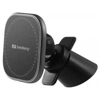 Sandberg In Car Magnetic Wireless Charger 15W, automobiļa bezvadu lādētājs ar magnētu, USB, 1,2 m, melns