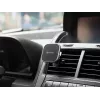 Sandberg In Car Magnetic Wireless Charger 15W, automobiļa bezvadu lādētājs ar magnētu, USB, 1,2 m, melns