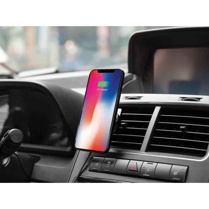 Sandberg In Car Magnetic Wireless Charger 15W, automobiļa bezvadu lādētājs ar magnētu, USB, 1,2 m, melns